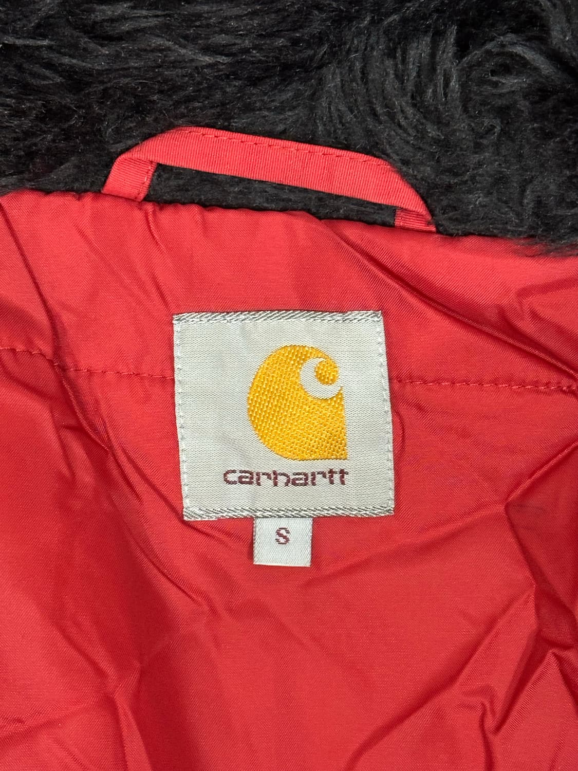 칼하트 레드 후드 패딩 파카 야상 점퍼 S 상품이미지7