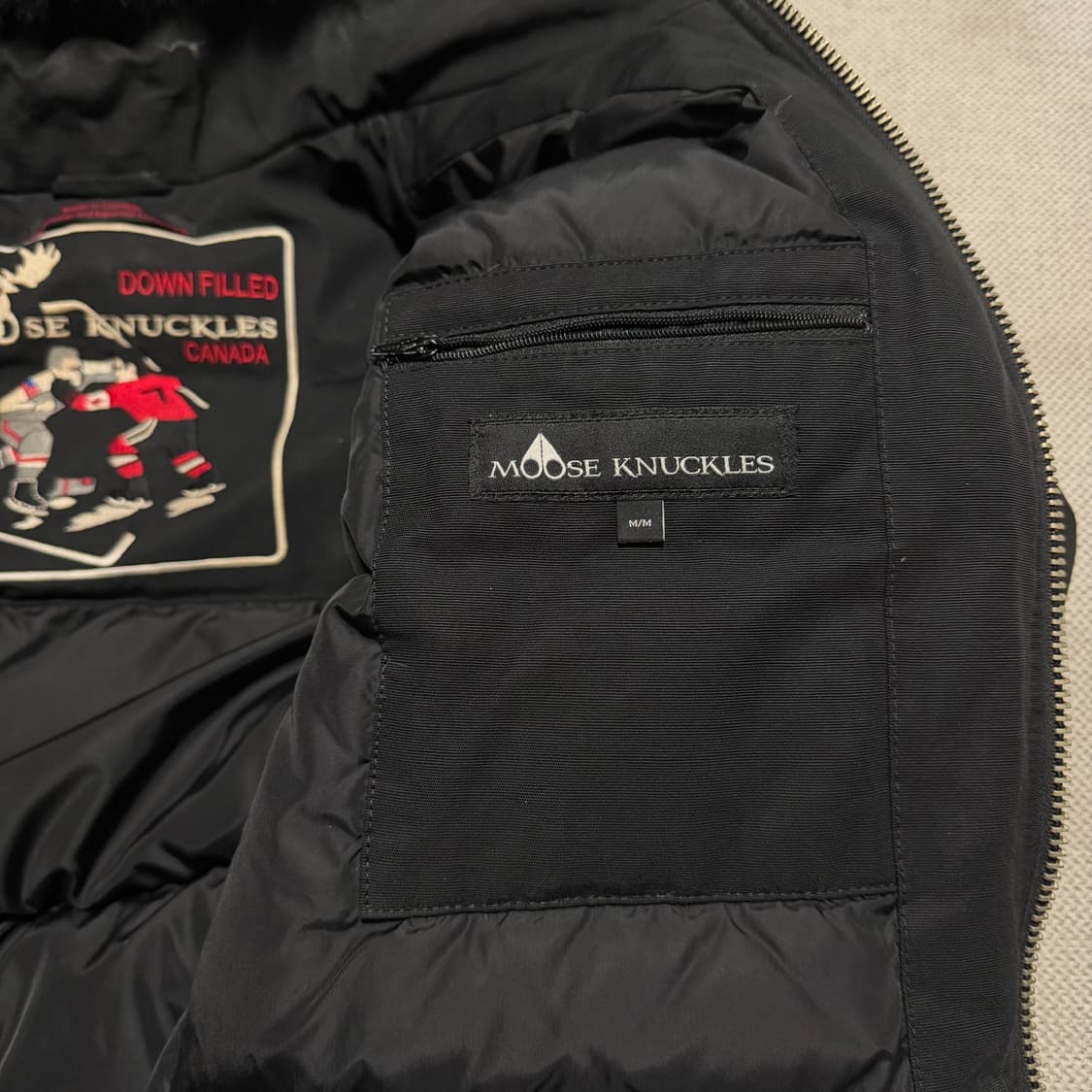 무스너클 발리스틱 봄버 블랙 폭스 퍼 블랙 (오케이몰 정품) 상품이미지4