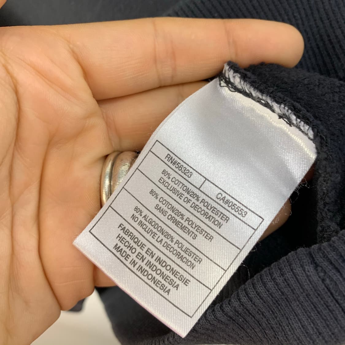 나이키 조던 점프맨 셔닐 로고 오버사이즈 블랙 후드티 상품이미지8