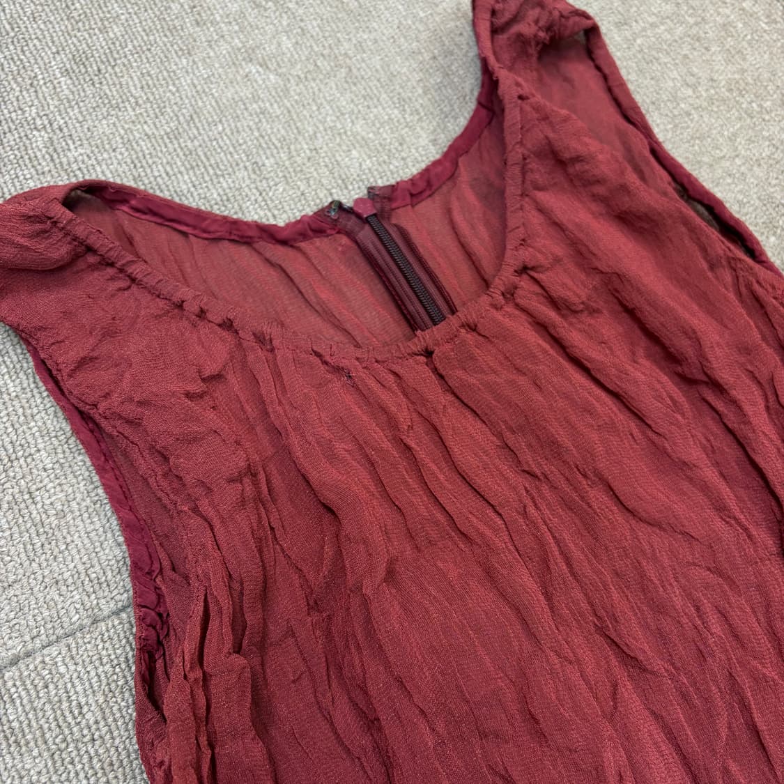 HIROKO BIS japan 히로코 비스 레이온 플리츠 오간자 원피스  상품이미지2