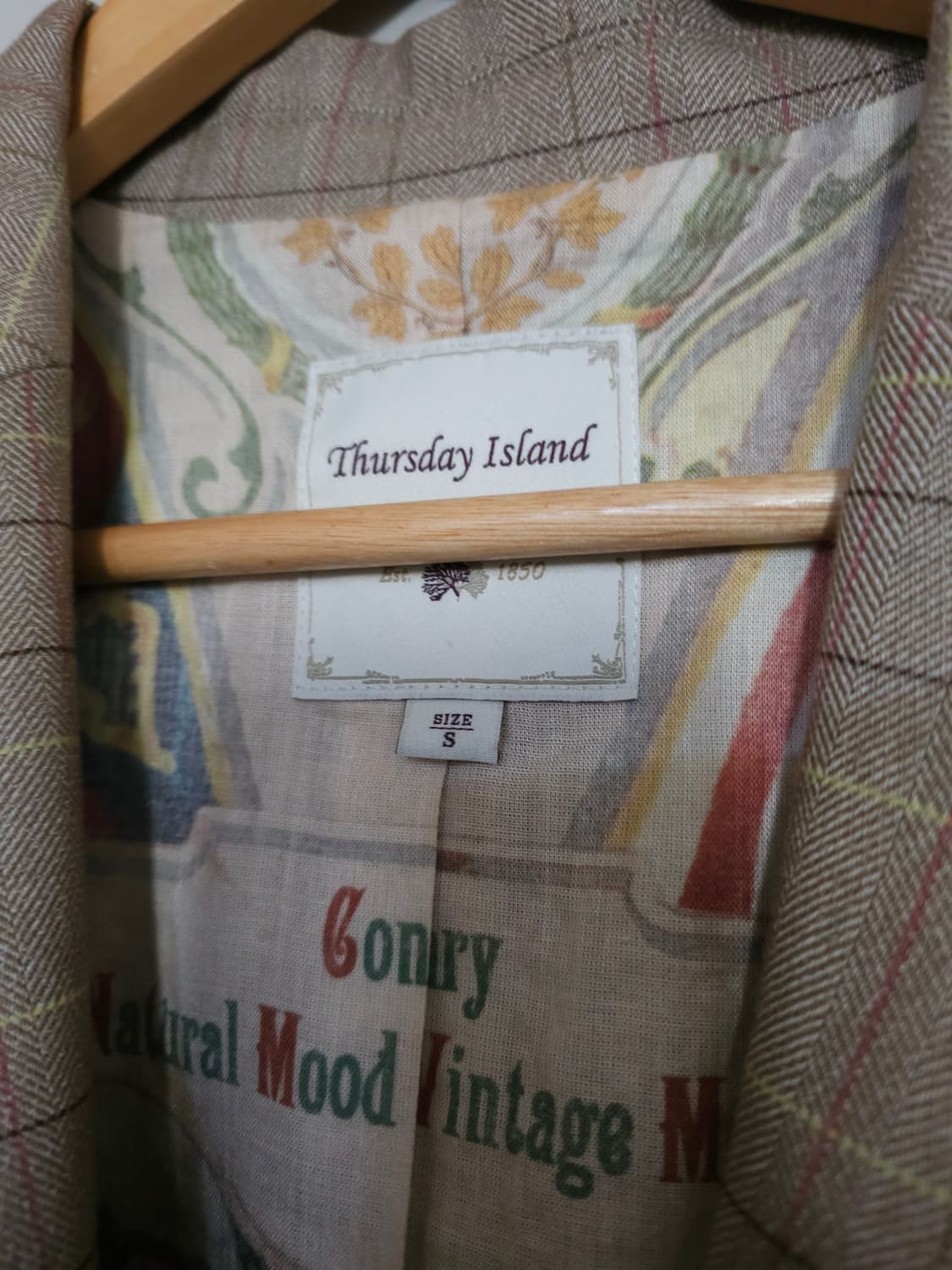 Thursday Island 체크 자켓 상품이미지3