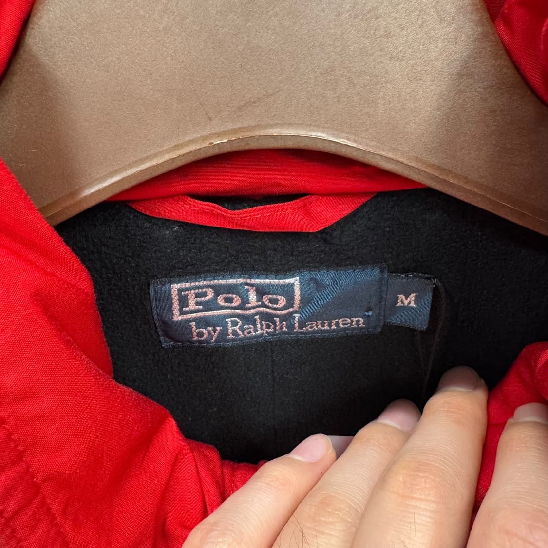 00s 폴로 랄프로렌 해링턴 자켓 안감 플리스 디테일 레드 상품이미지6
