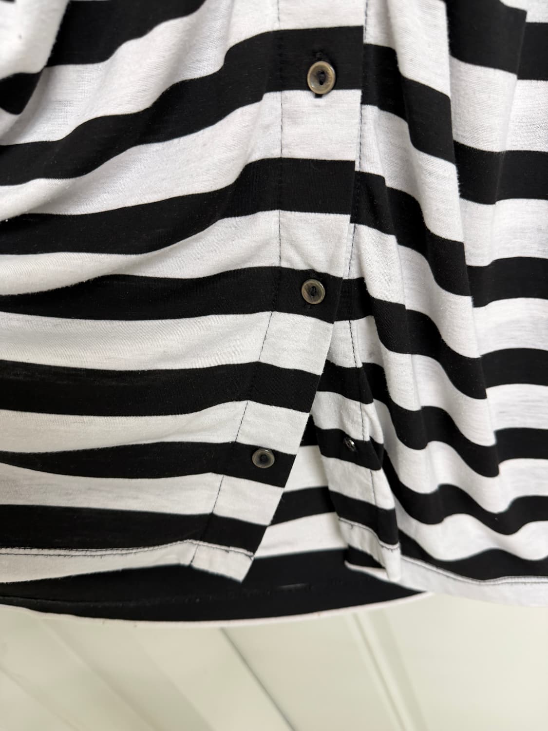 일본빈티지 블랙 스트라이프 원피스 상품이미지5