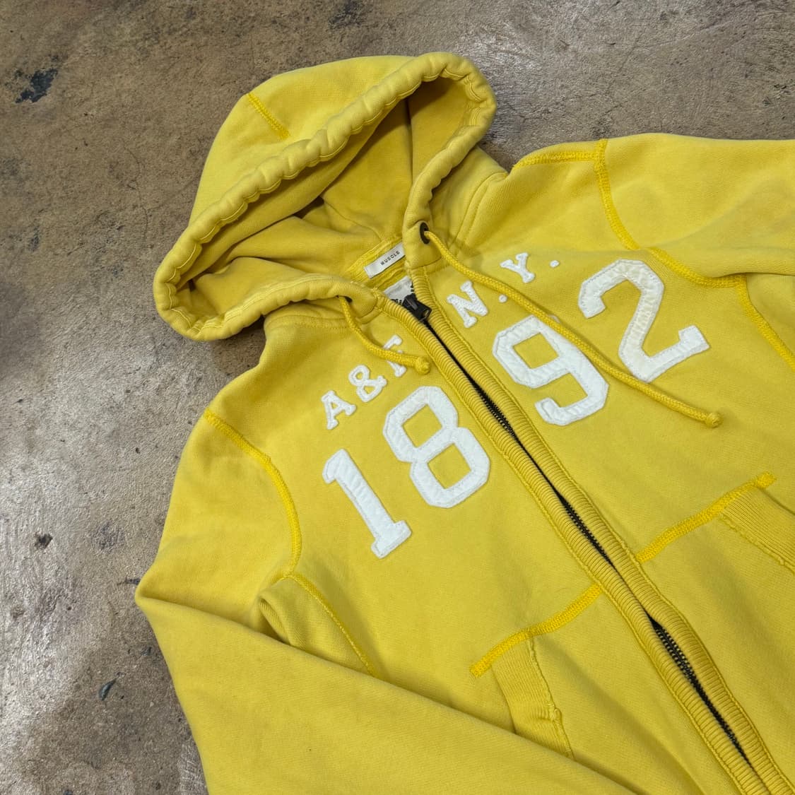아베크롬비 옐로우 노랑 후드집업 상품이미지1