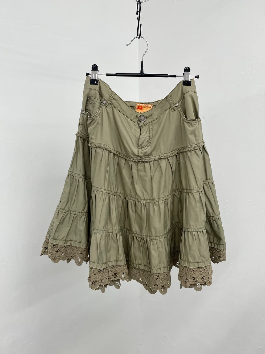 페어리그런지 레이스 캉캉 디테일 스커트 상품이미지1