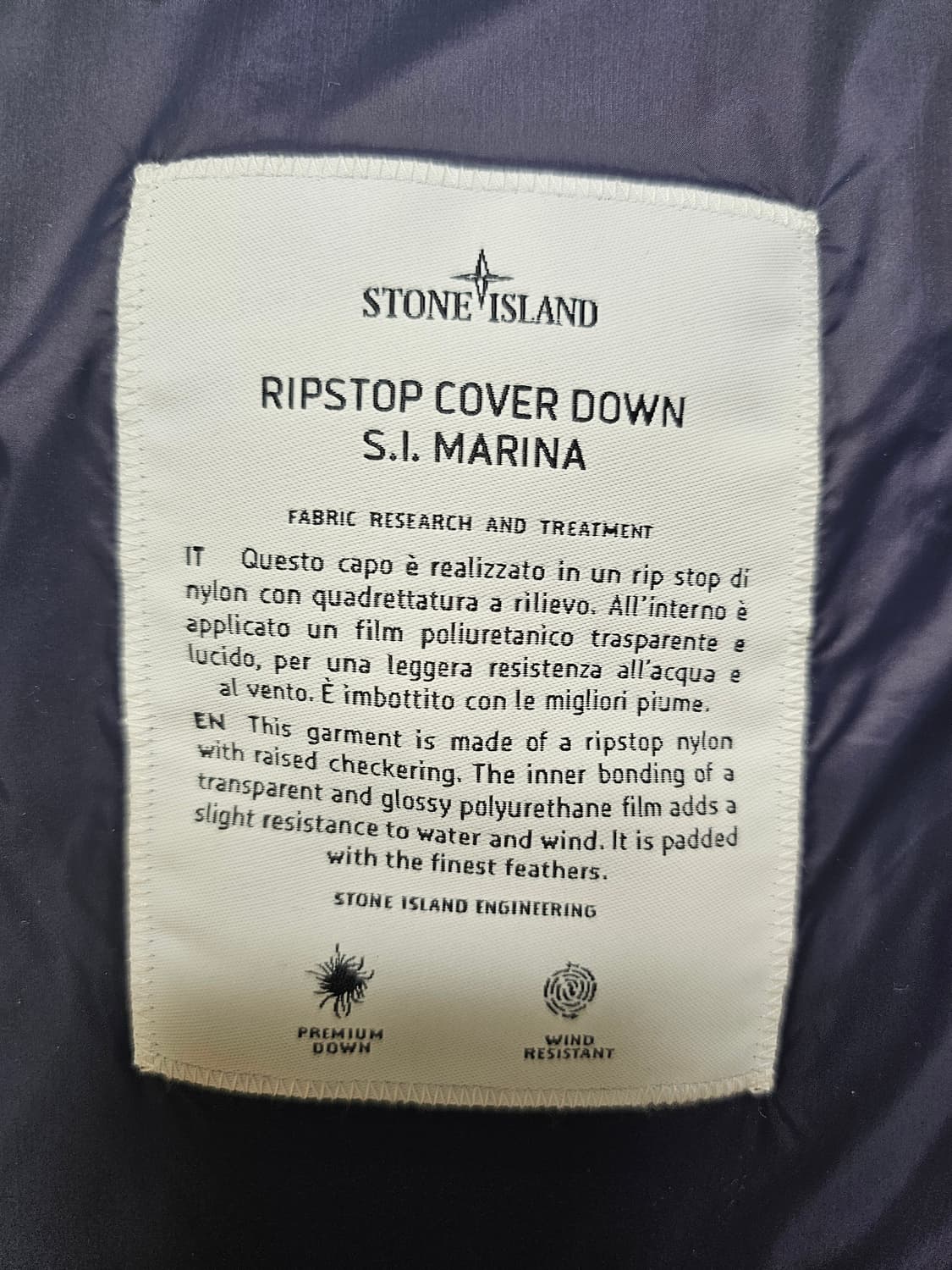 스톤아일랜드 마리나 립스탁 패딩 조끼 (새상품) 상품이미지8
