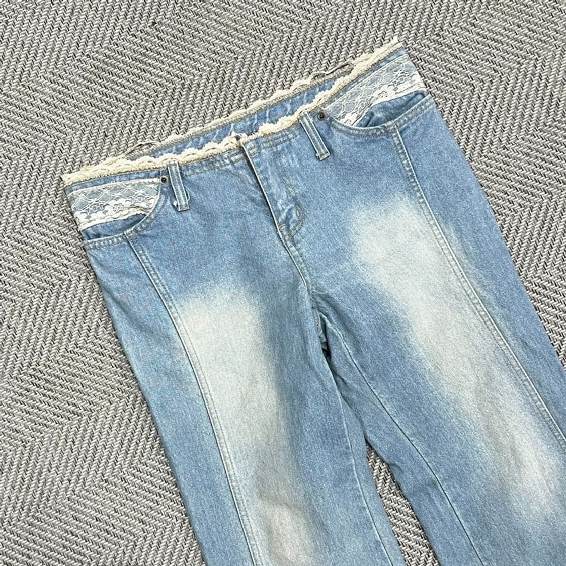 카멜리아 레이스 로우라이즈 데님팬츠 v0969  상품이미지3