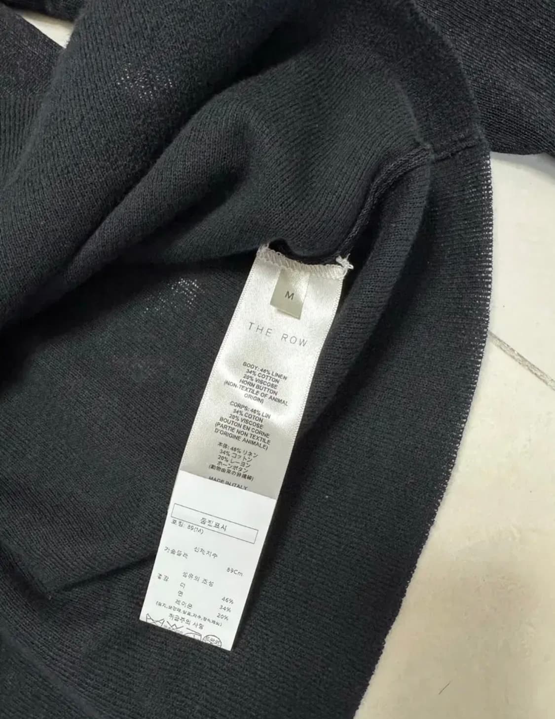 더로우 25SS 리넨 비스코스 가디건 M사이즈 상품이미지4