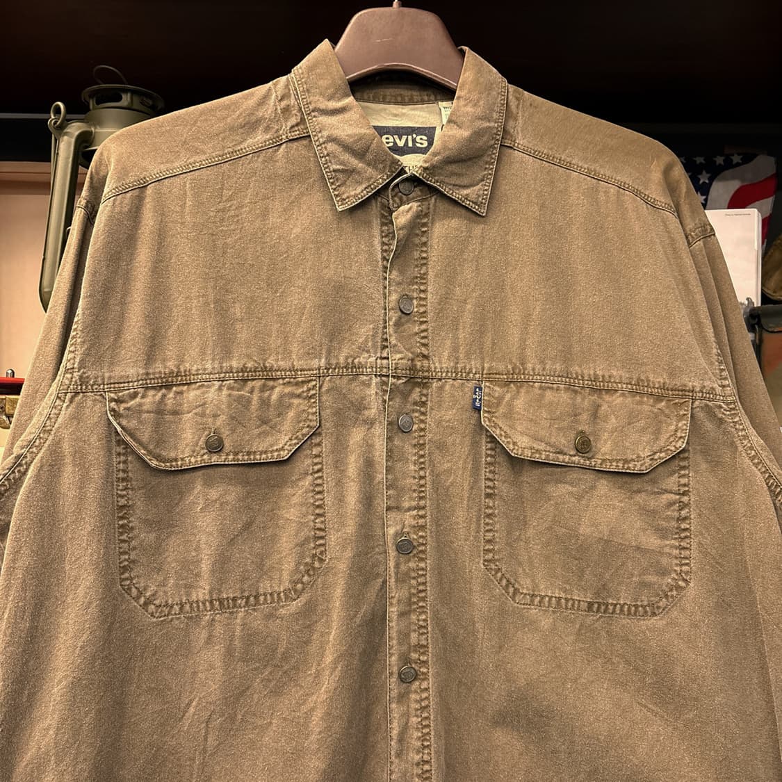 90s 리바이스 빈티지 페이딩 데님 워크자켓 리벳버튼 N961 상품이미지3