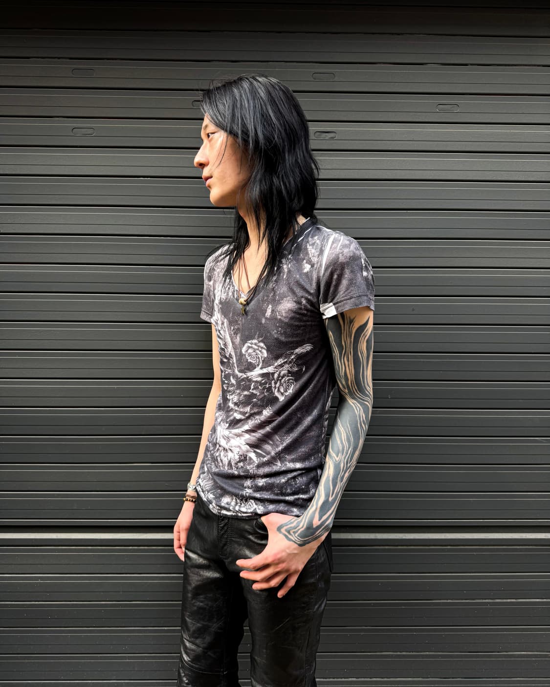 MIDAS – Angel Wing Graphic V-neck Tee 상품이미지4