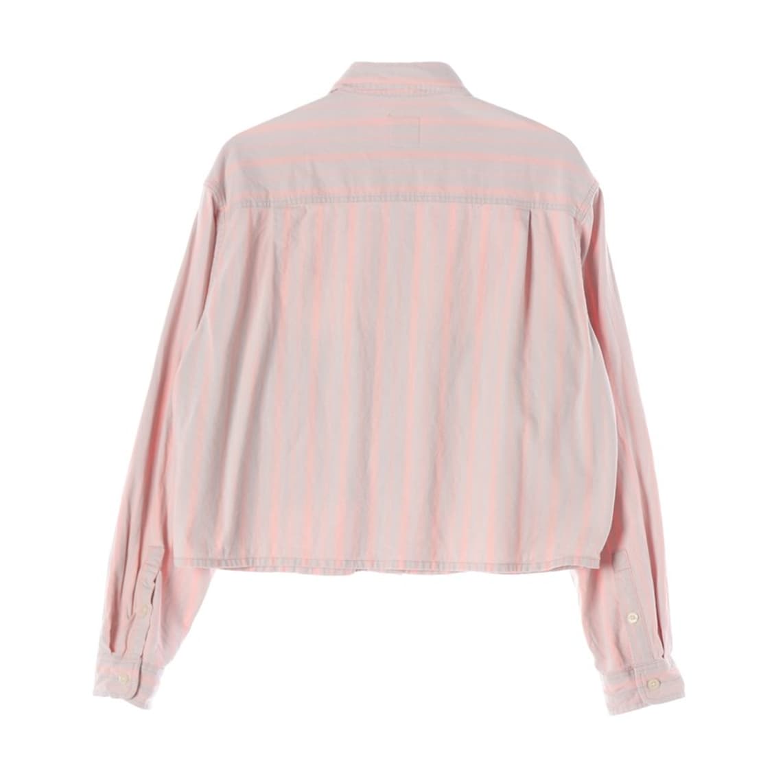 ZARA 핑크 스트라이프 포켓 크롭 셔츠 자켓 S 상품이미지2