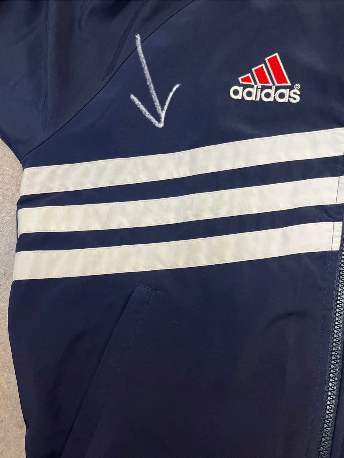 아디다스 올드스쿨 바람막이 네이비 95 #csz2399 상품이미지5