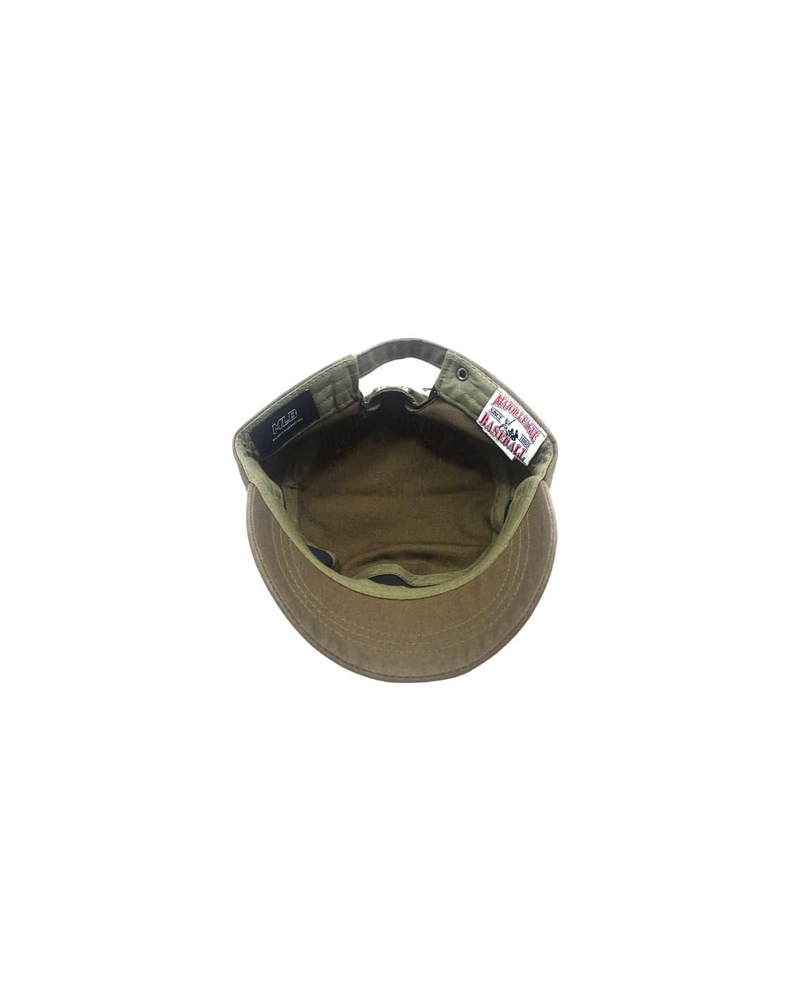 MLB stud logo-mark khaki military cap 상품이미지5