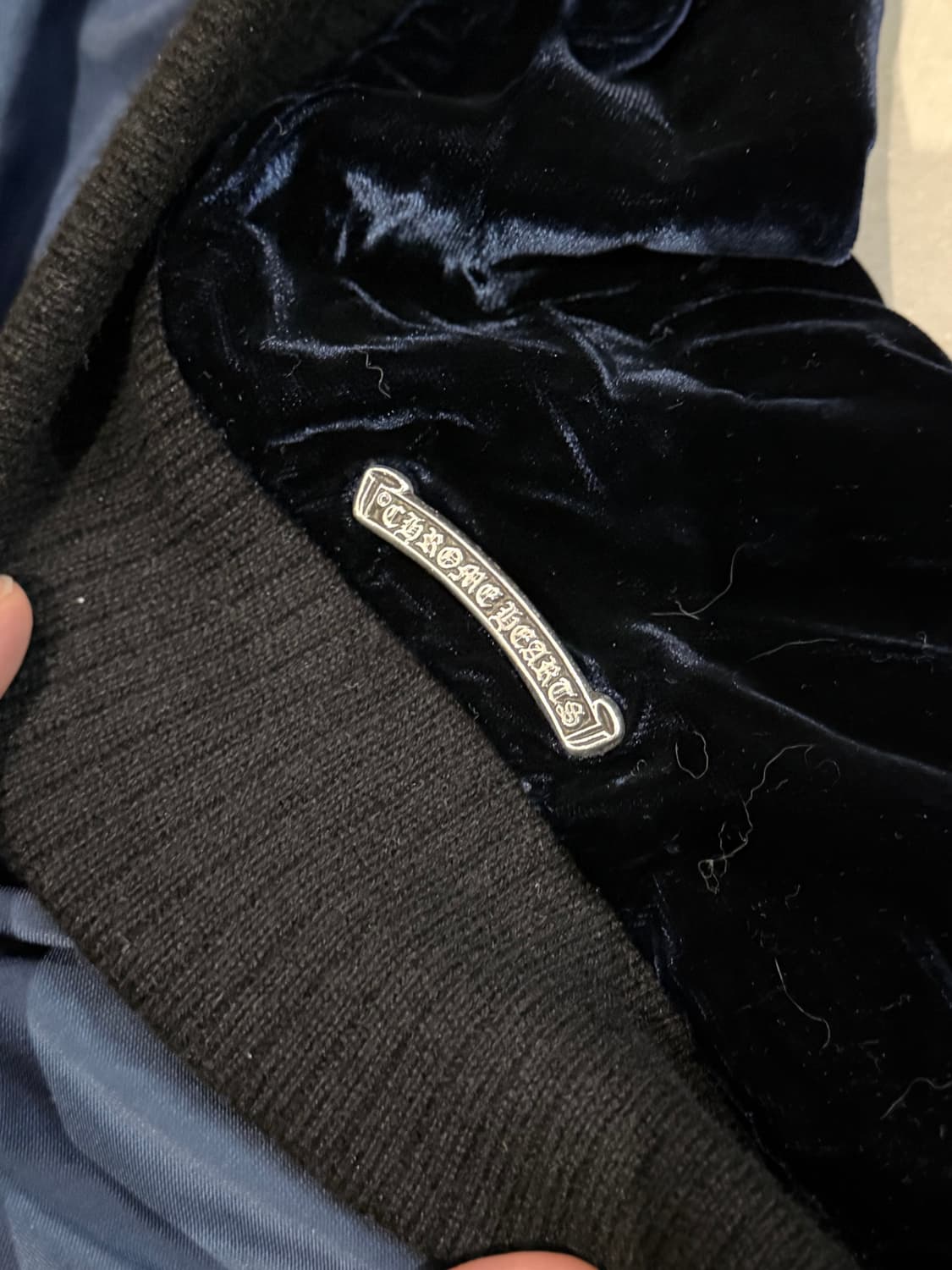 크롬하츠 벨벳 집업 (네이비)XL 상품이미지4