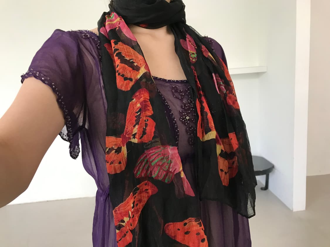 vintage pattern scarf 상품이미지1