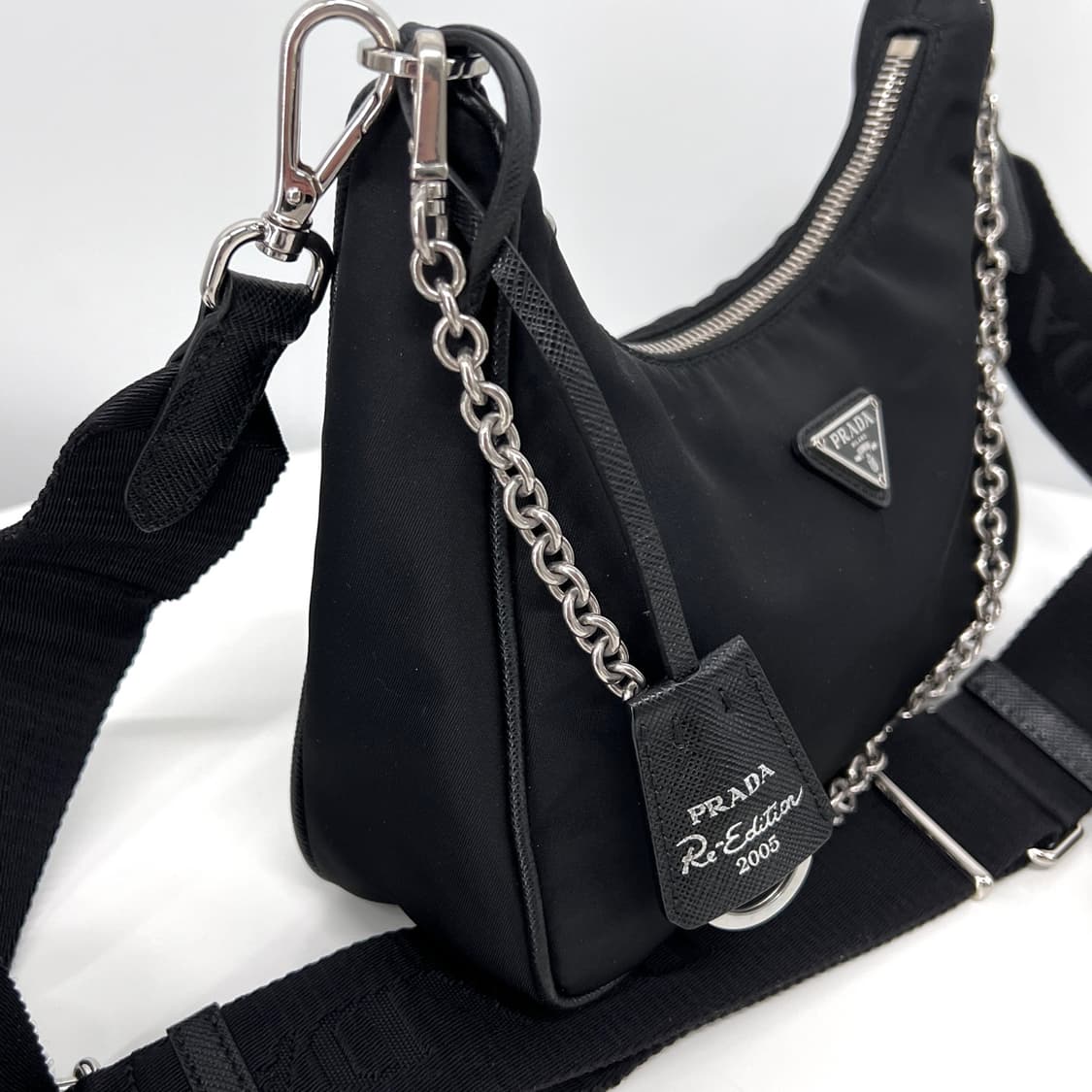 [감정완료] 프라다 나일론 멀티 테수토 호보백 크로스백  (1BH204) 상품이미지8