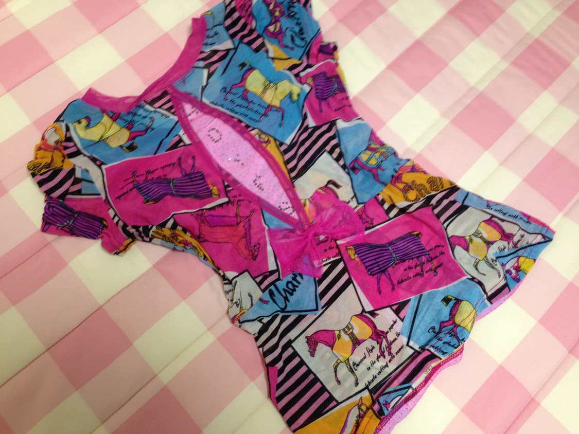 Y2K 메쉬 티셔츠 상품이미지4