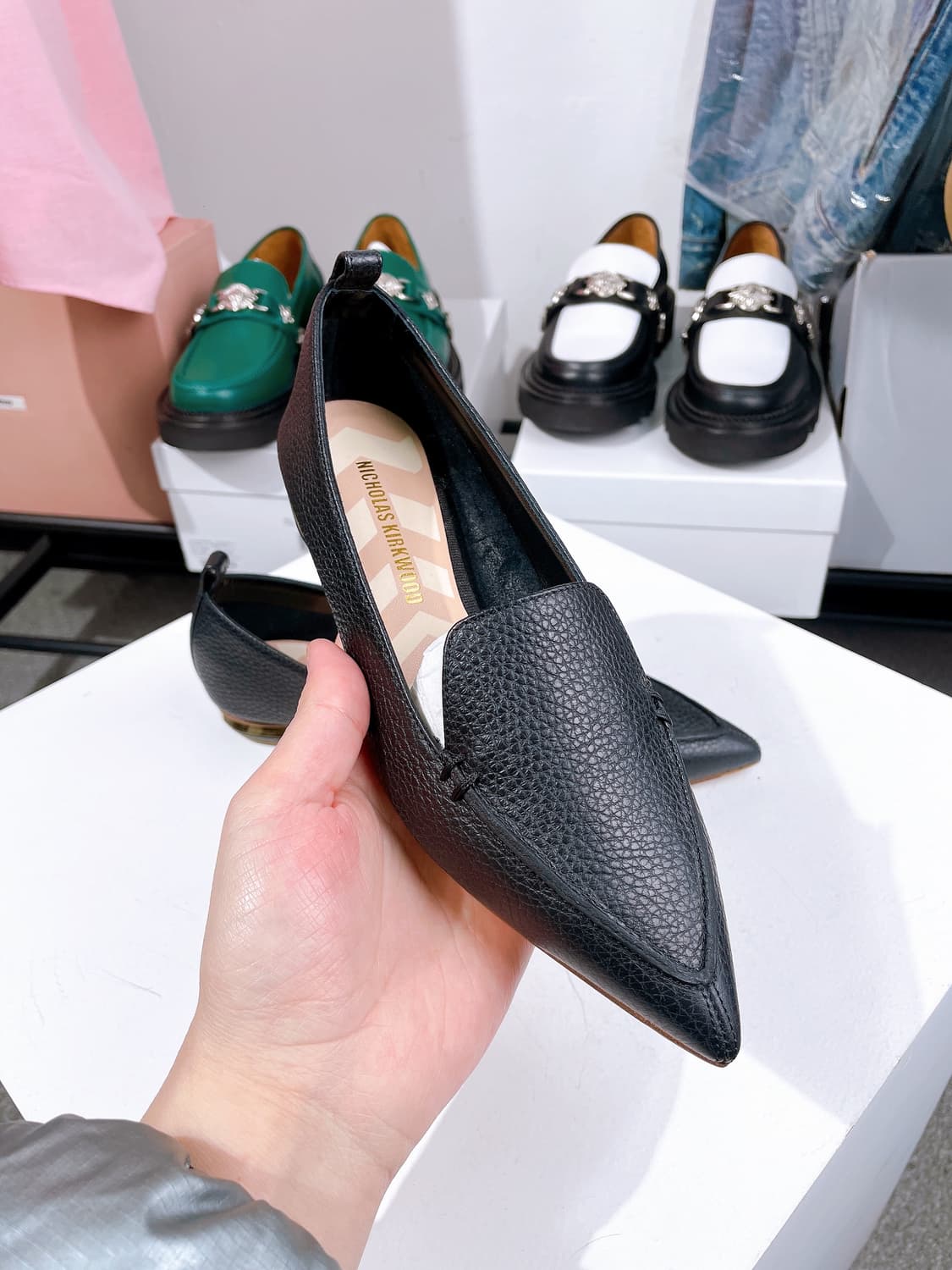 (정품/새상품) 니콜라스 커크우드 여성 블랙 BEYA 로퍼 상품이미지3