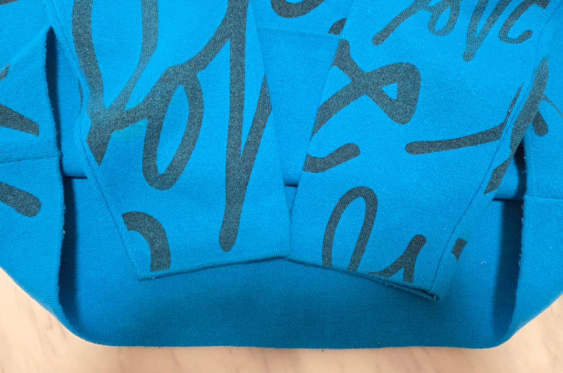 코모도 러브 공용 블루 니트 상품이미지5