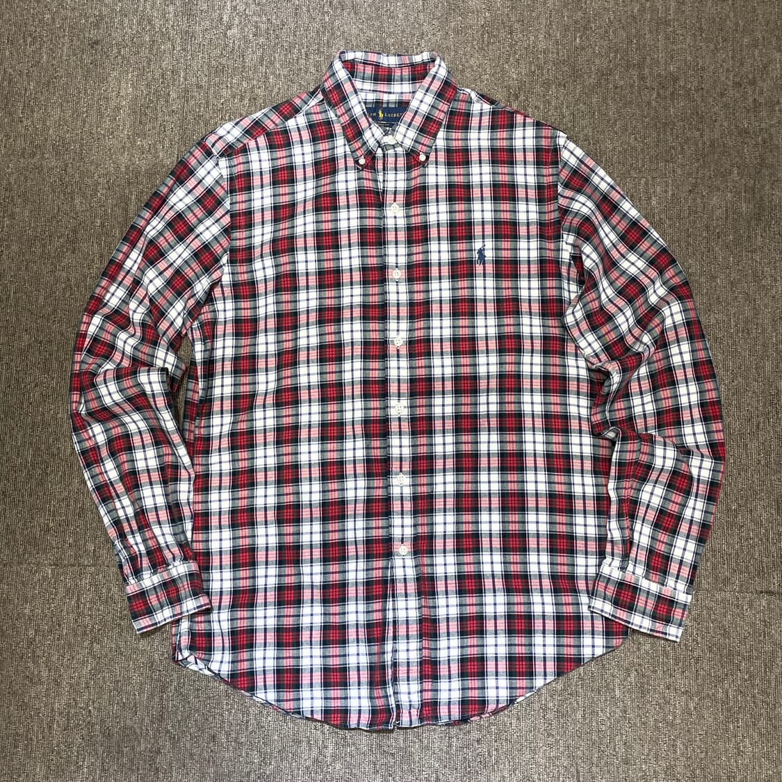 (M) POLO 폴로 랄프로렌 체크 셔츠 커스텀핏 상품이미지1