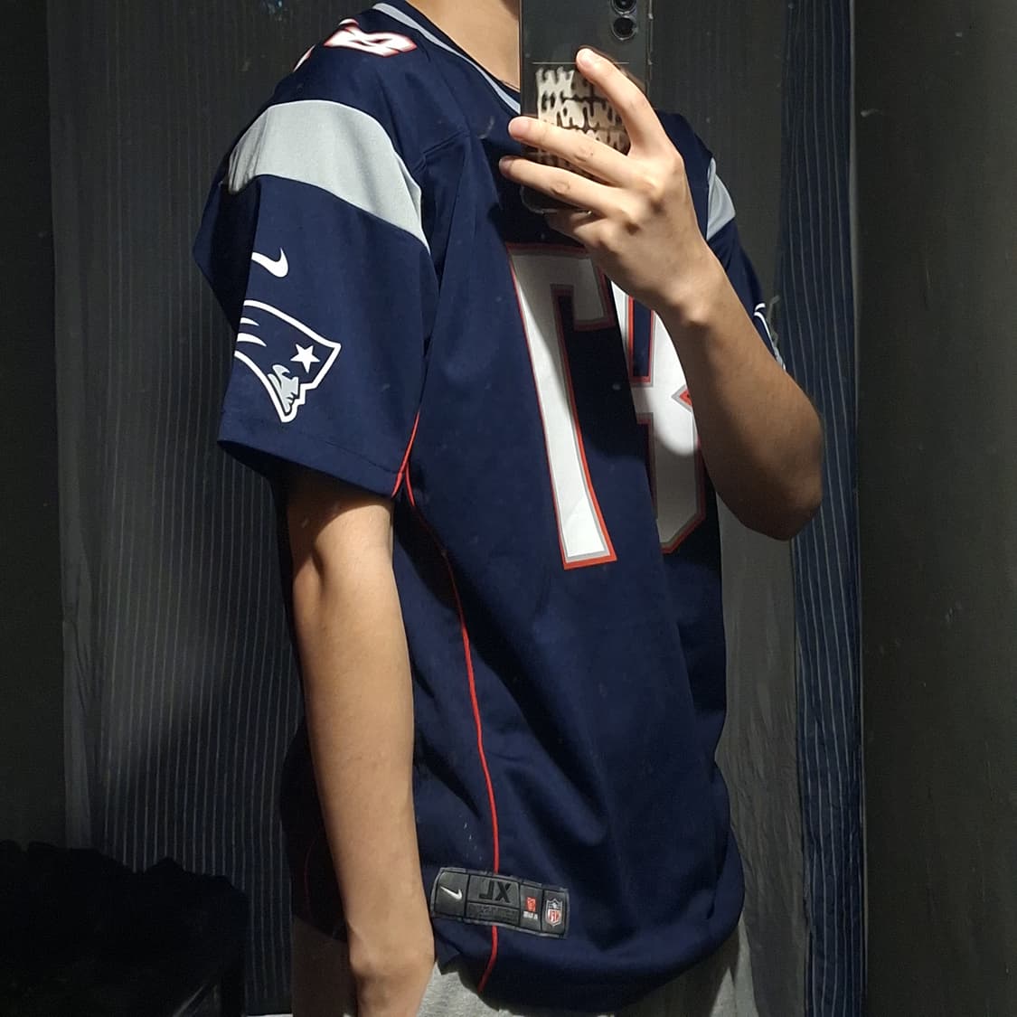 NFL 나이키 네이비 뉴잉글랜드 패트리어츠 87 럭비져지 유니폼 반팔티 상품이미지2