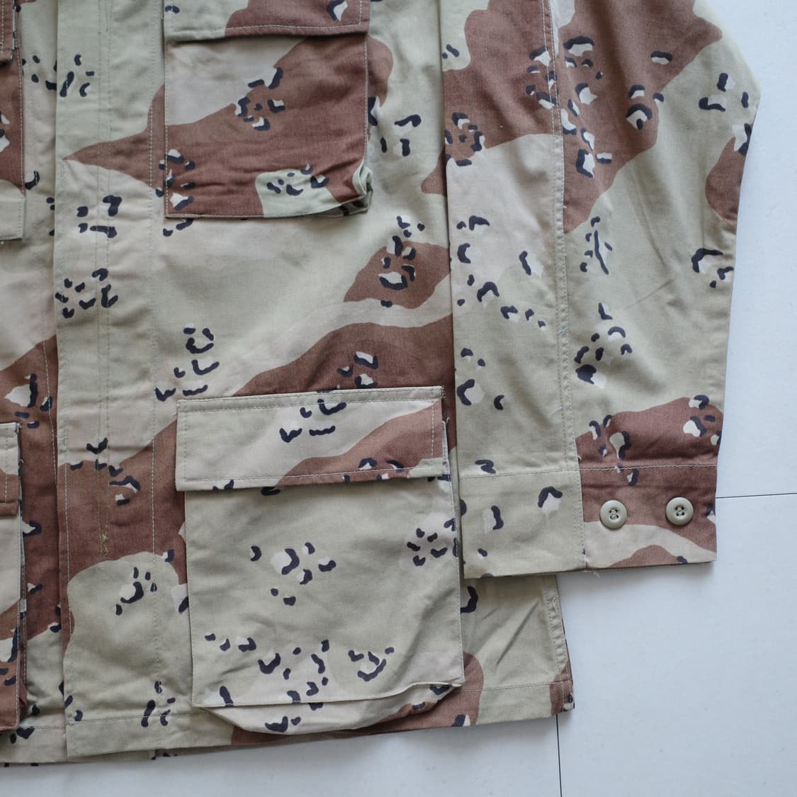 90s 미군 리프로 사막6색 초코칩 데저트 BDU 자켓 M-R 상품이미지2