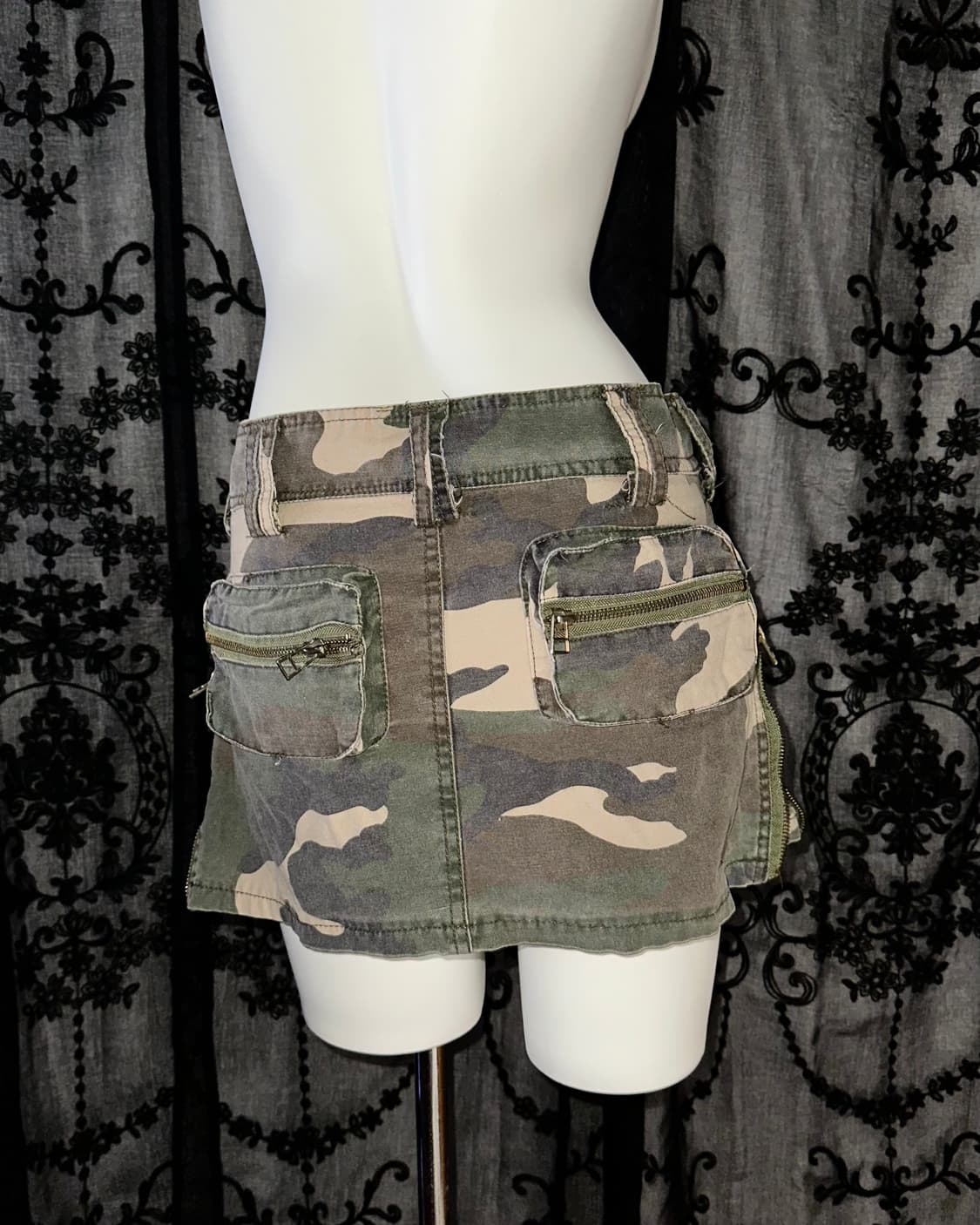 camo y2k skirt 상품이미지3