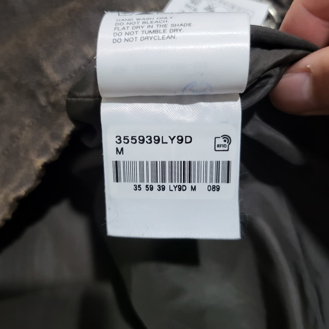 에잇세컨즈 빈티지 하이넥 블루종 자켓 브라운 (M) 상품이미지5