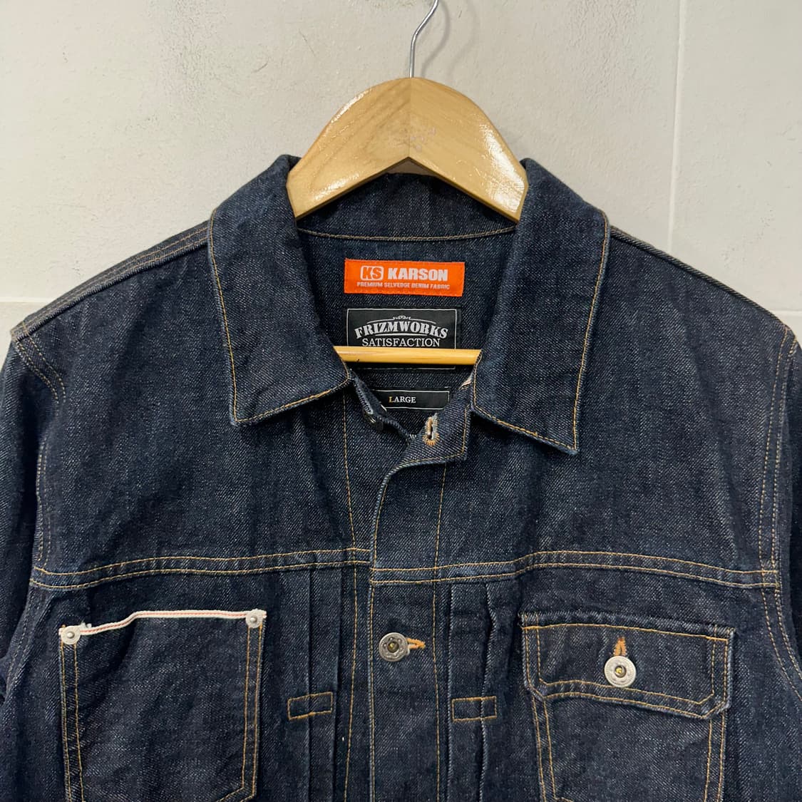 프리즘웍스 데님 트러커 자켓 상품이미지2