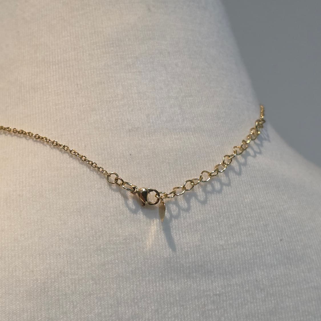 HAZZYS 빈티지리폼) 써클로고 핑크x골드 써지컬목걸이 상품이미지3