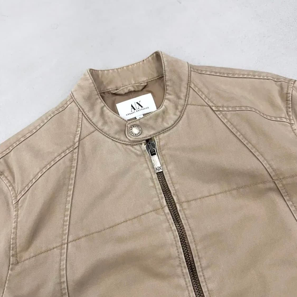 [S] A/X 아르마니 익스체인지 투웨이 절개 바이커 자켓 상품이미지2