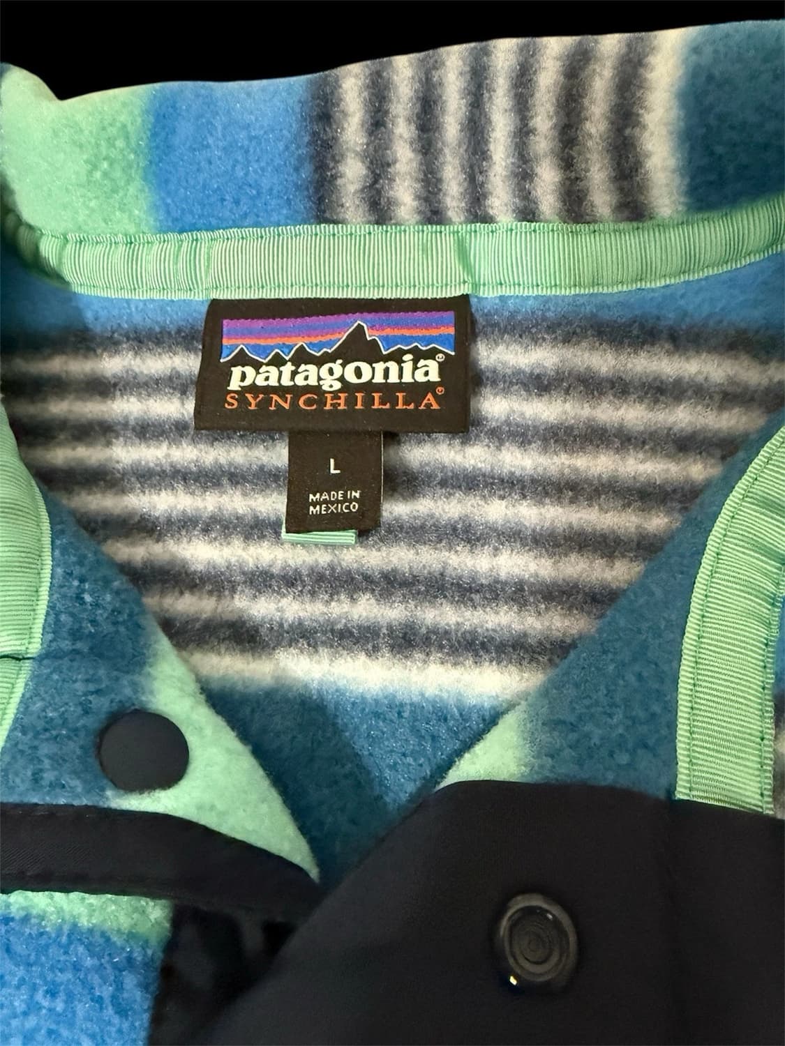 17SS 파타고니아 신칠라 스냅-T 핏츠 스트라이프 멕시코 상품이미지4