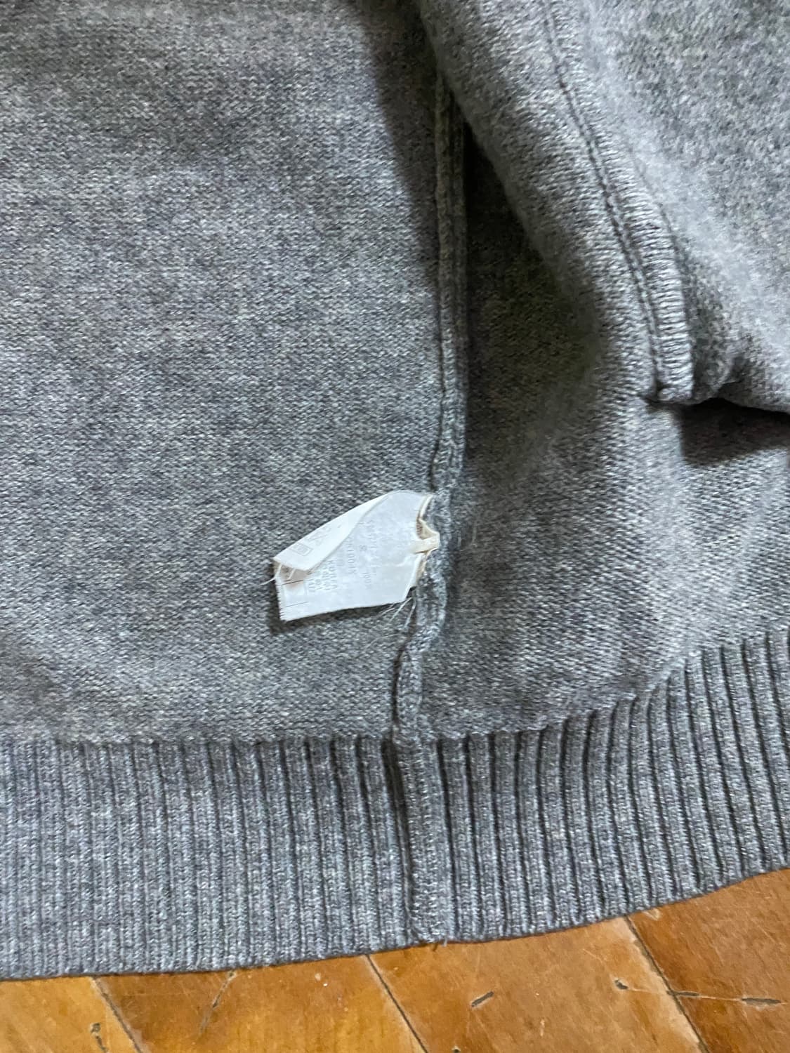 빈폴 남성 wool 100%그레이 가디건 (100사이즈) 상품이미지5