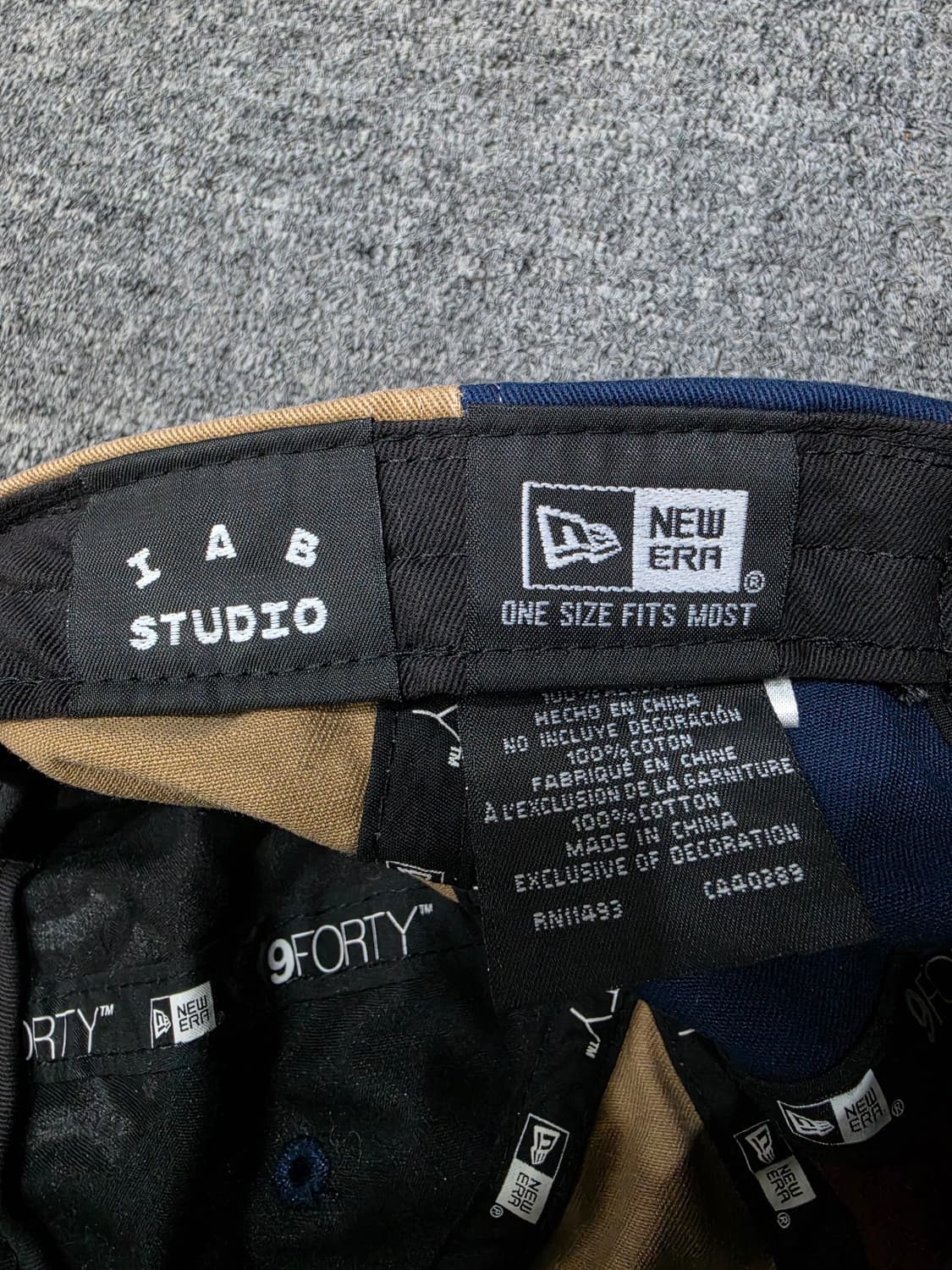 뉴에라 x 아이앱스튜디오 뉴욕 양키스 멀티컬러 패치워크 볼캡 모자 상품이미지8