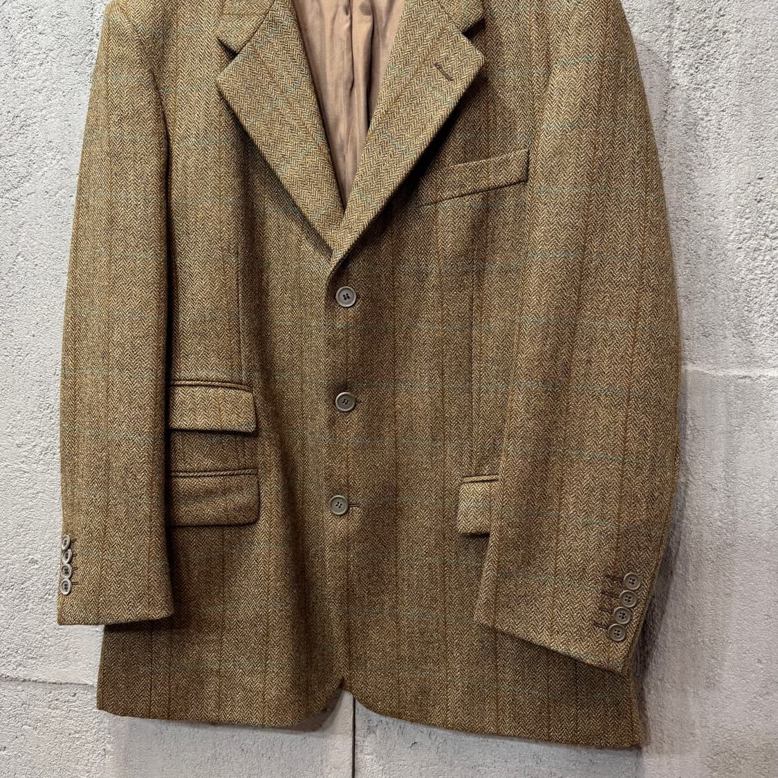 Acquaviva 이태리 메이드 해링본 울 블레이저 자켓 (L) 상품이미지2