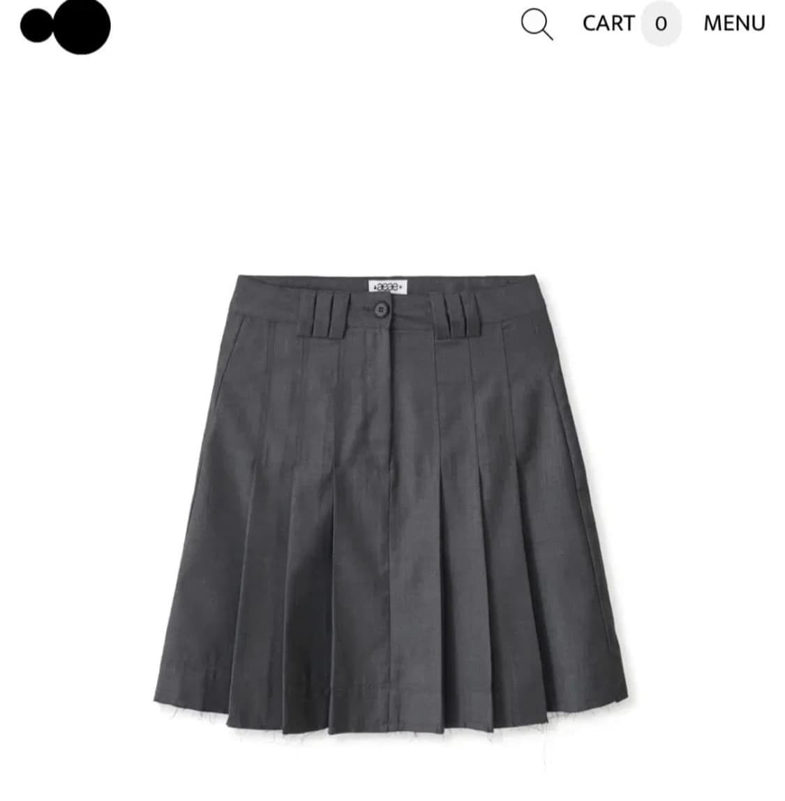 Aeae 플리츠 스커트 그레이 상품이미지1
