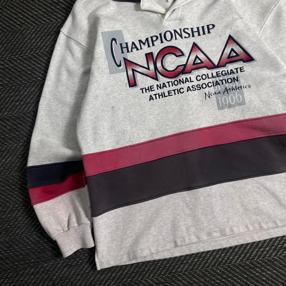 데상트 NCAA 올드스쿨 빈티지 컬리지 럭비 스웻 셔츠 o 3429 상품이미지3