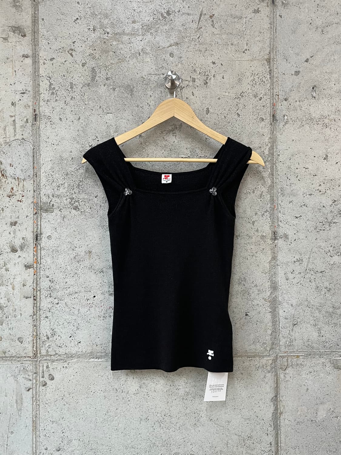 00s Courreges 꾸레쥬 로고 슬리브리스 상품이미지6