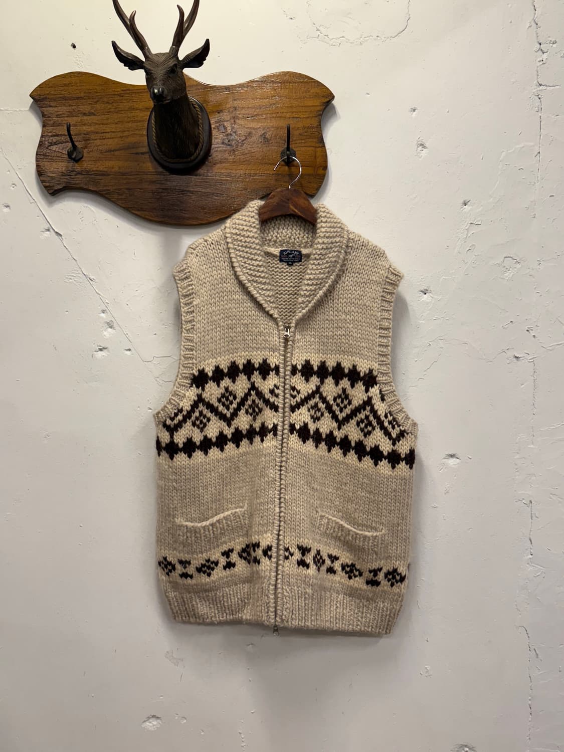 3L) Nordic Wool 100% Knit 2-Way Zip Vest 상품이미지2