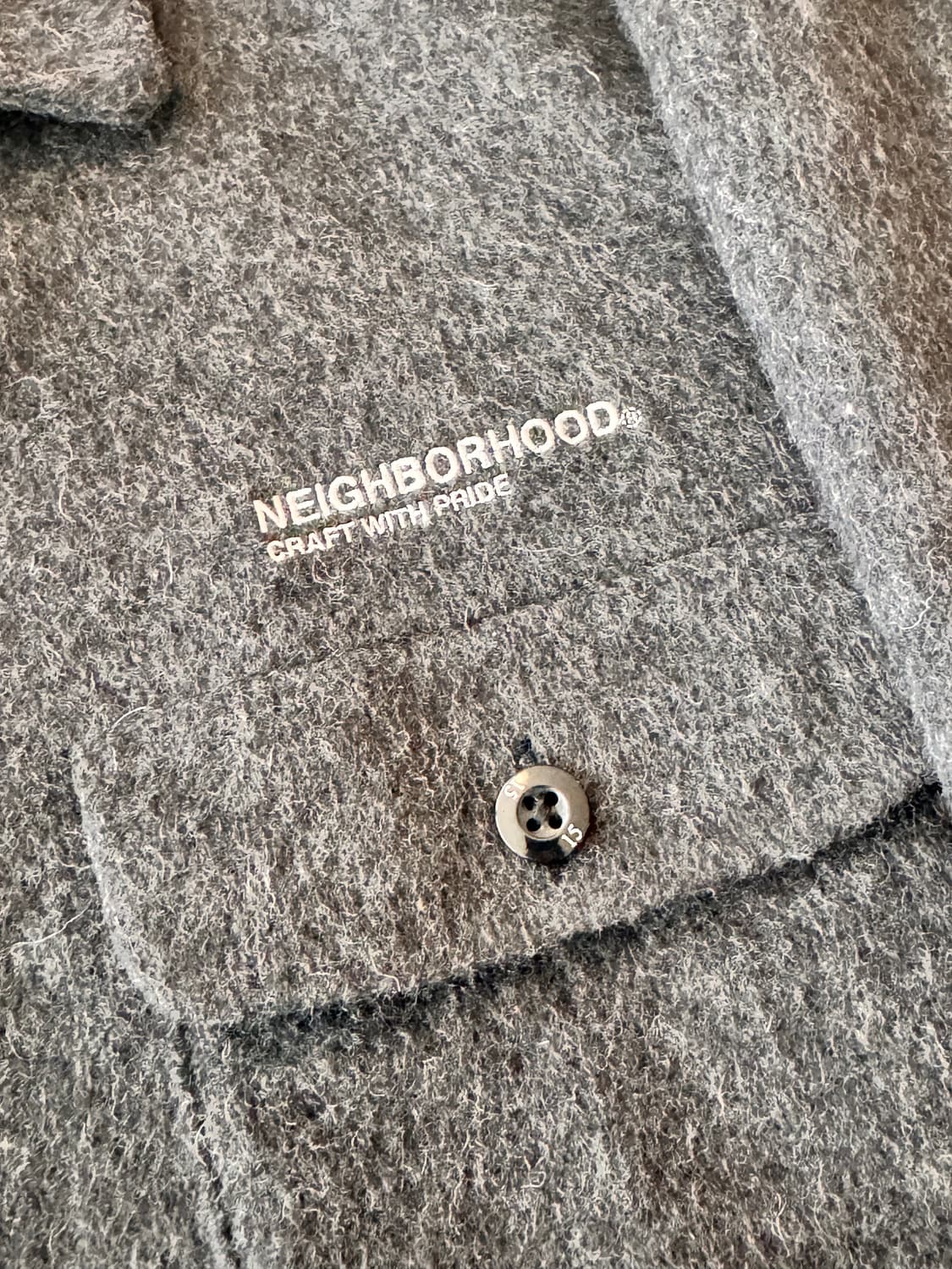 네이버후드 워크 셔츠 자켓 다크그레이 2사이즈 상품이미지6