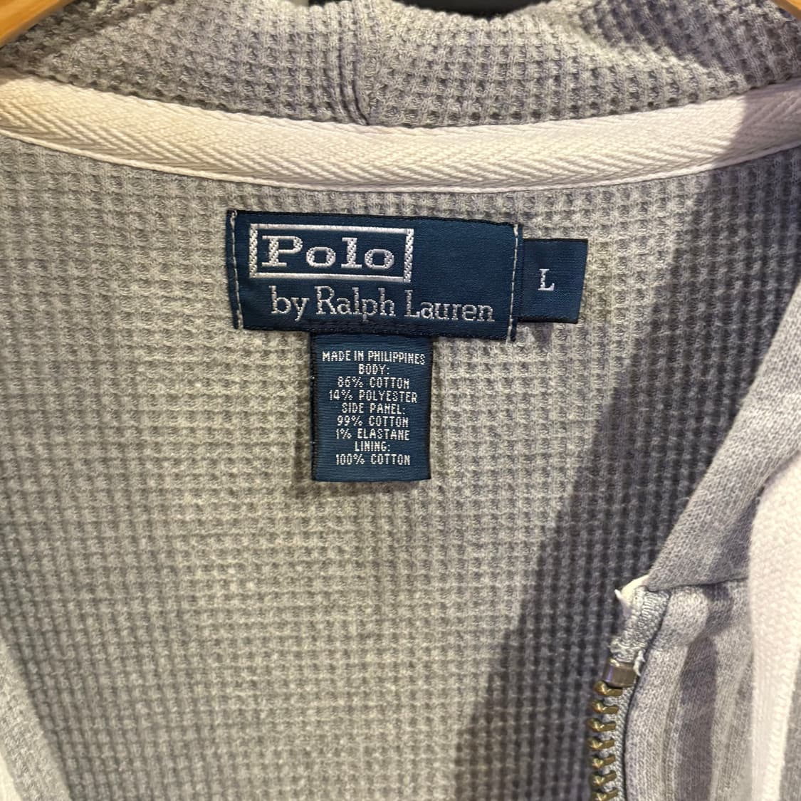 폴로 랄프로렌 투웨이 와플 그레이 후드집업 상품이미지7