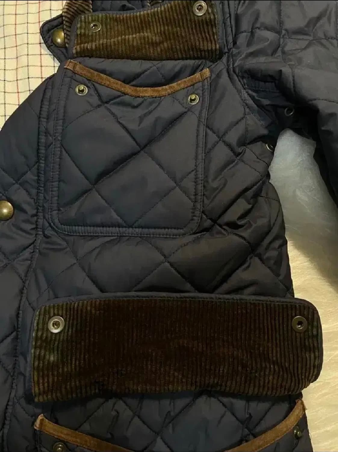 폴로 랄프로렌 헤리티지 캠든 퀼팅 헌팅 자켓 11fw 네이비 상품이미지9