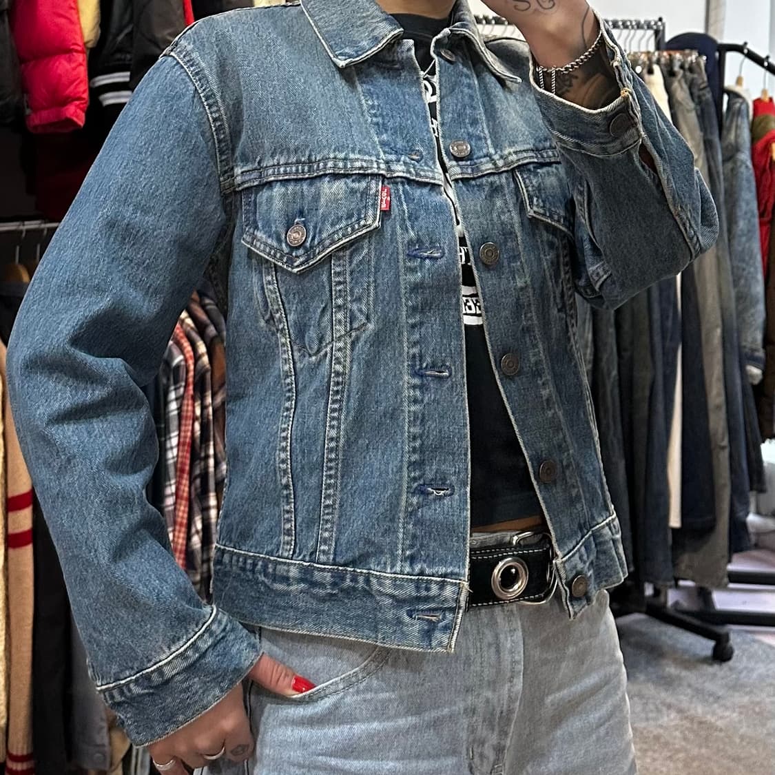 리바이스 3세대 중청 트러커 자켓M 상품이미지8