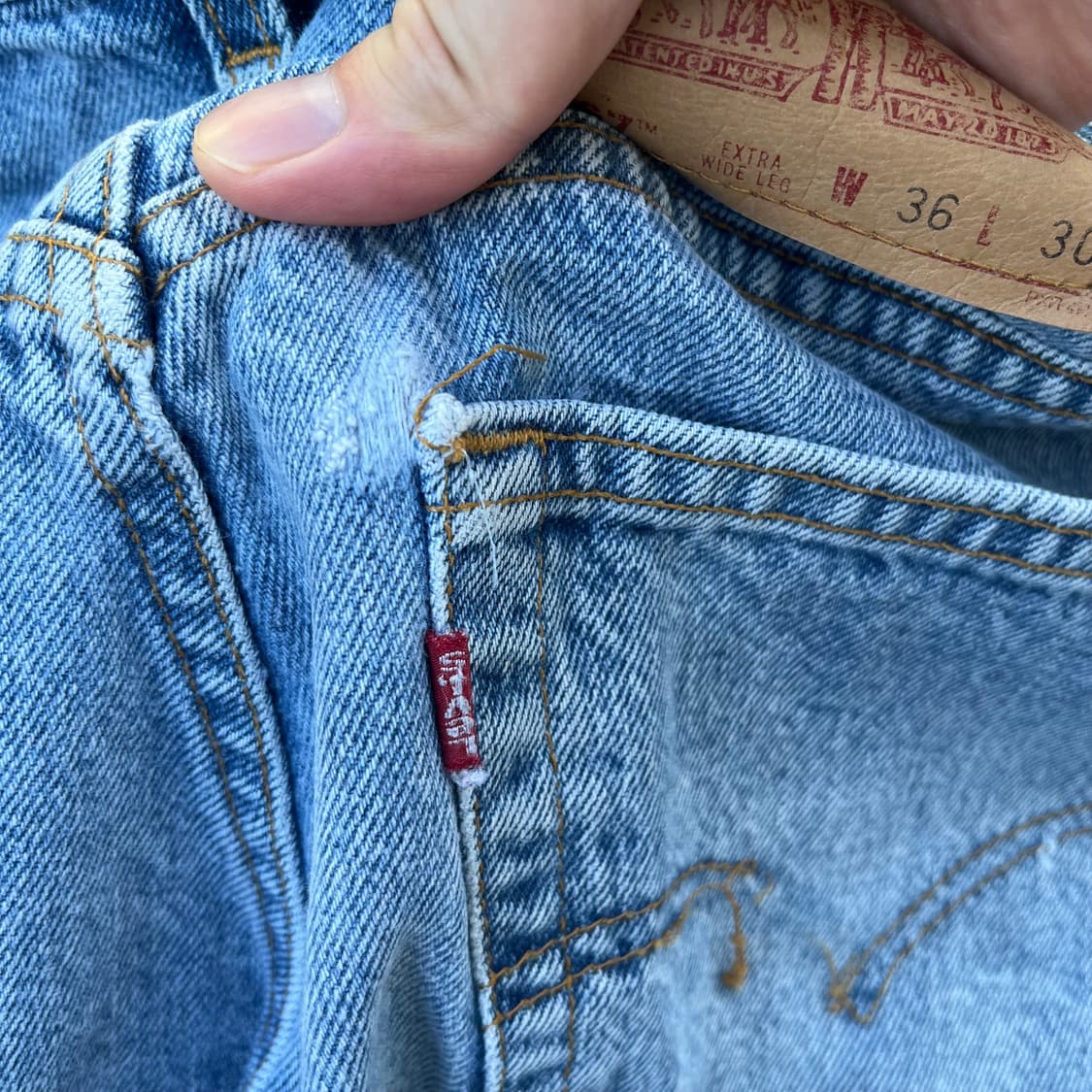 [36X30] 90s 빈티지 리바이스 567 made in usa 상품이미지6