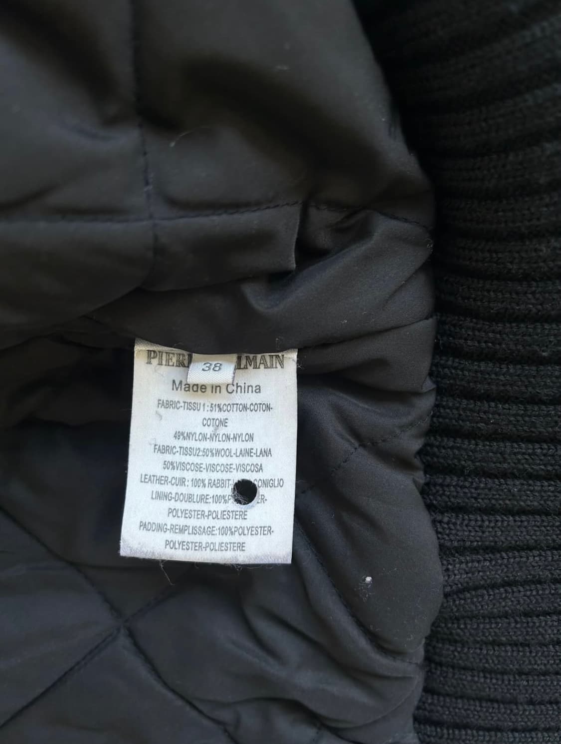 발망 퍼 하이넥 봄버 자켓 상품이미지8