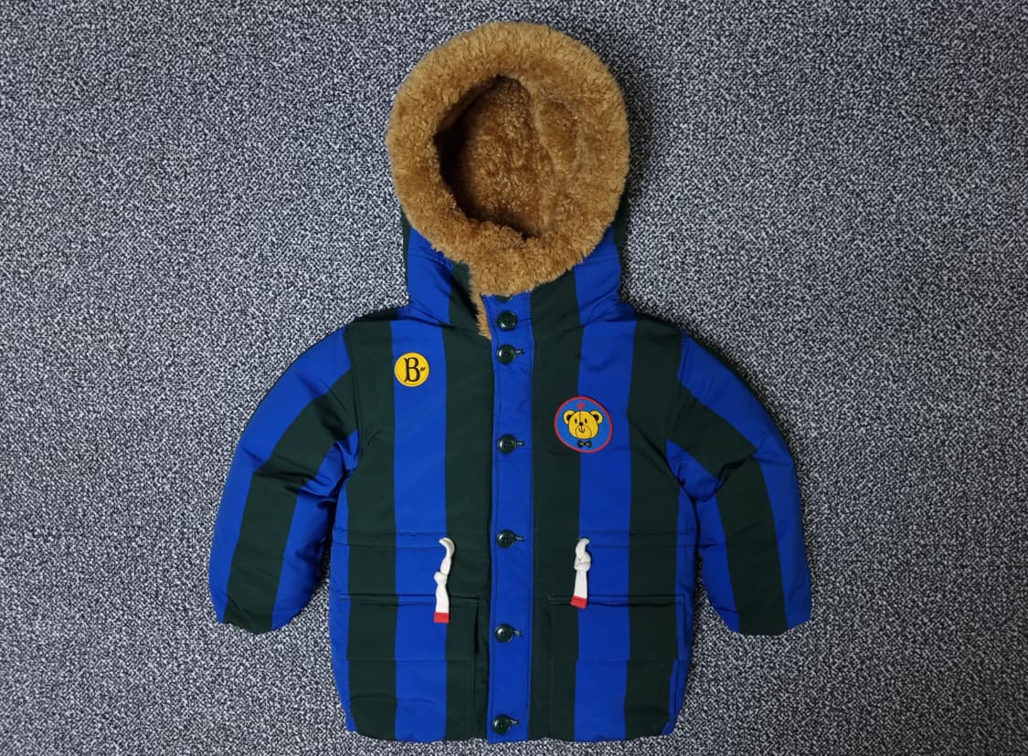 [무료배송][110]베베드피노 테디베어 덕다운 패딩 상품이미지1