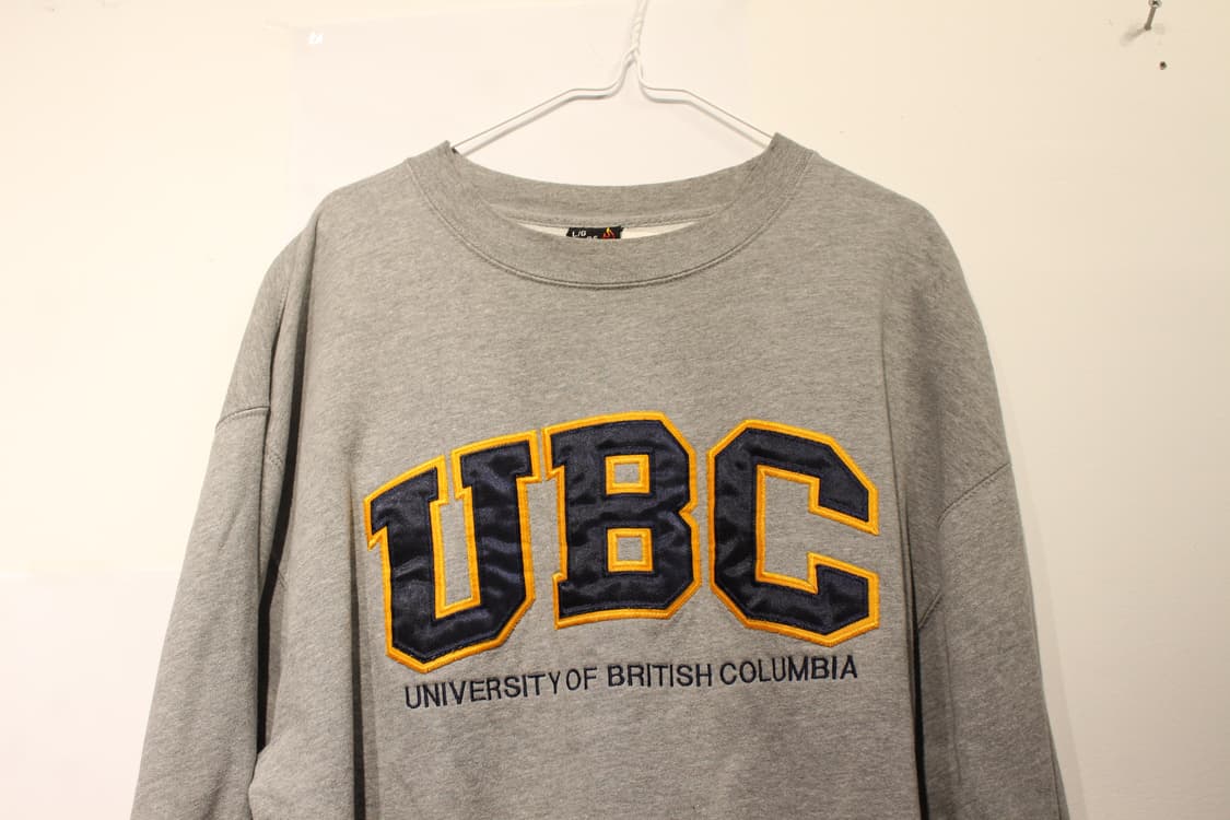 258. UBC 유니버시티 기모 맨투맨 (그레이) 상품이미지2