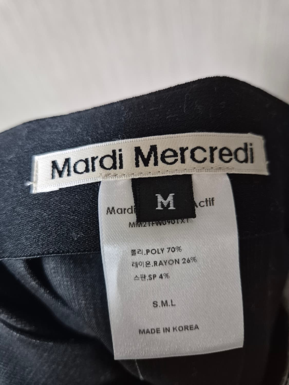 마르디메크르디 체크 플리츠 미니스커트 M 상품이미지4