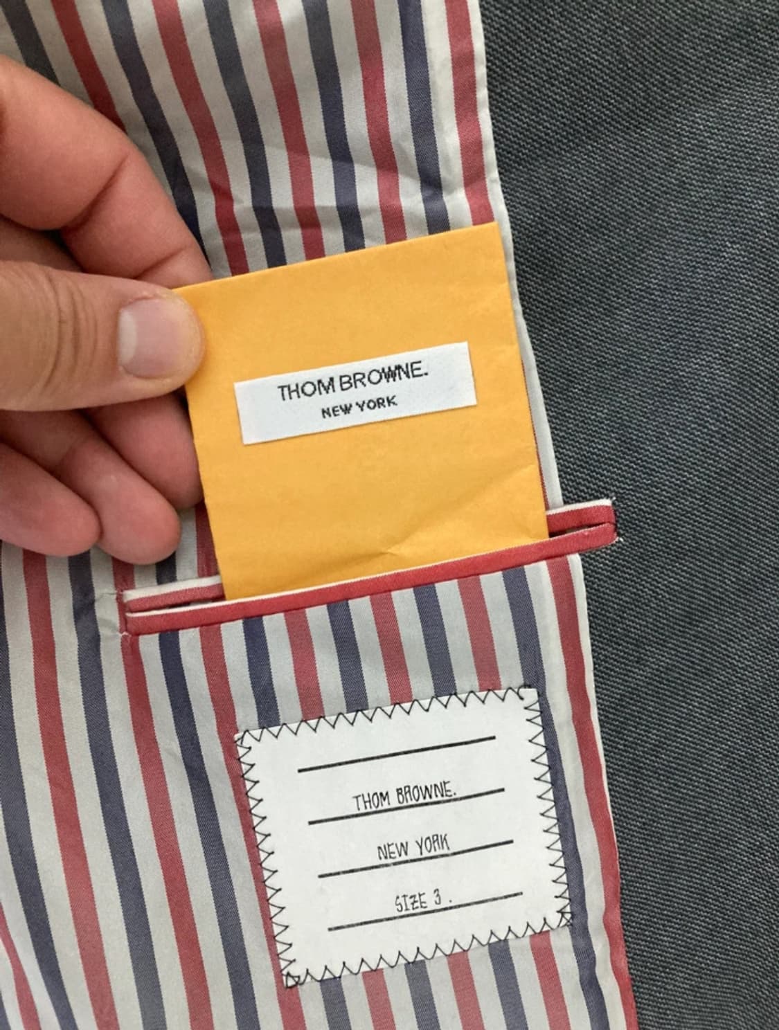 [Thom Browne] 톰브라운 클래식 그레이 블레이저 (사이즈 3) 상품이미지5