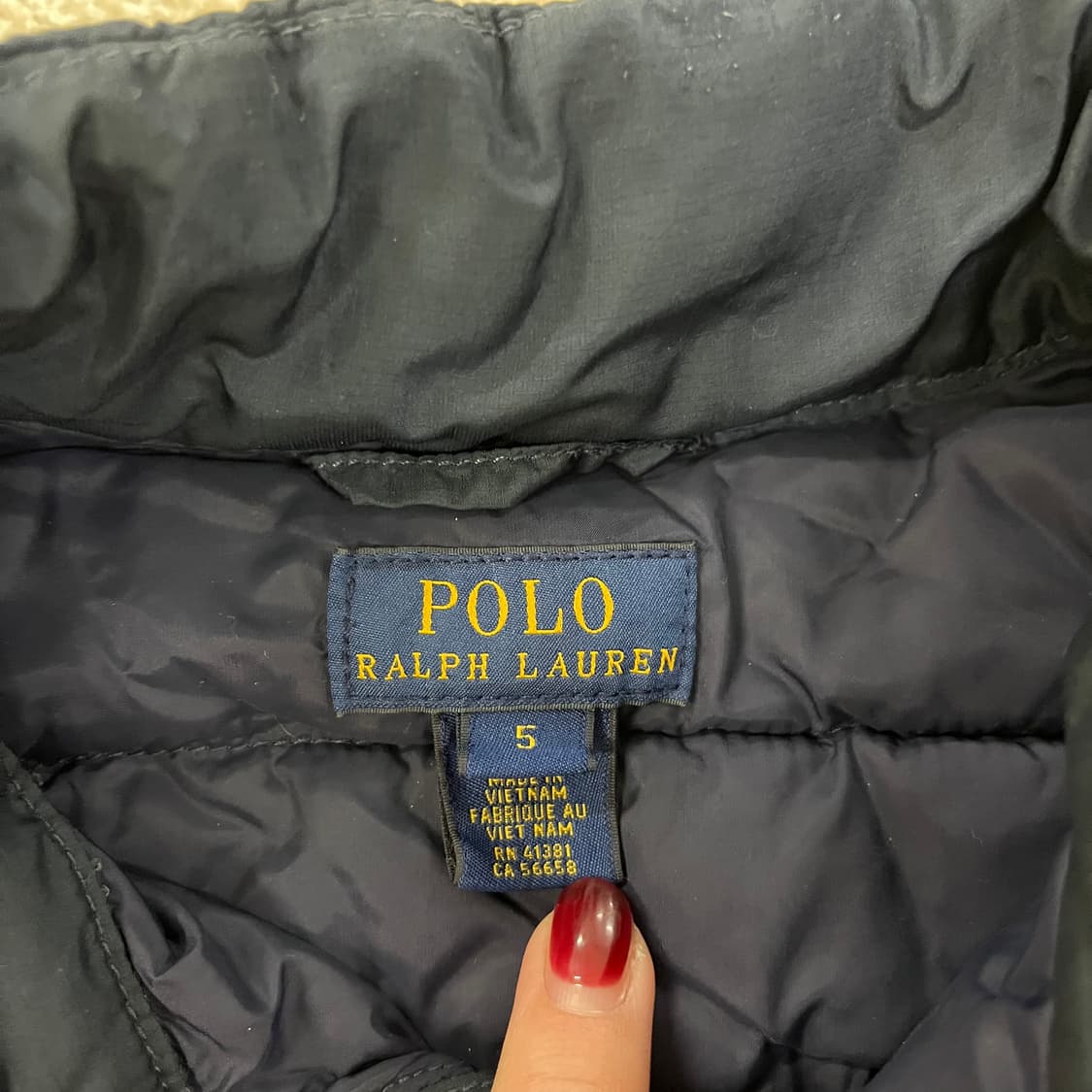 [5] 폴로랄프로렌 키즈 네이비 경량 패딩 자켓 0116M1 상품이미지2